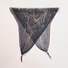 Spring new cashew flower silk scarf new versatile beaded scarf scarf scarf small shawl multi-functional rhombus scarf