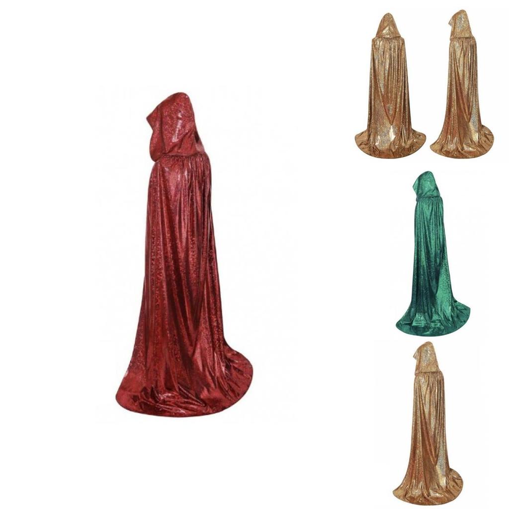 Elegantní dlouhý lehký plášť s kapucí pro jarní a letní cosplay kostýmy