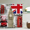 Waterproof Bathroom Shower Curtain New York Woman Street View Polyester Bathroom Curtain Printing Shower Curtains Bath Screen