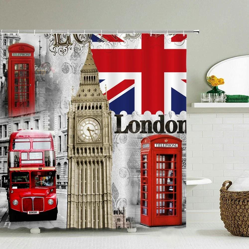Waterproof Bathroom Shower Curtain New York Woman Street View Polyester Bathroom Curtain Printing Shower Curtains Bath Screen
