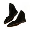 Pointed Toe Women Wedges Shoes Suede Elegant High Heels Shoes Woman Trend Designer Dress Party Fad Walking Pumps Mujer Zapatos