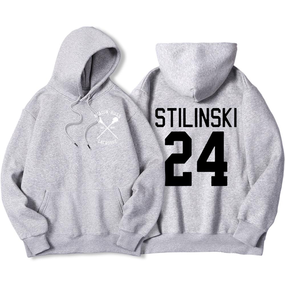 Stilinski 24 Printing Clothing Mens Hip Hop Streetwearpullovers Crewneck Personality Hoodies Casual Fashion Fleece Hoody Men