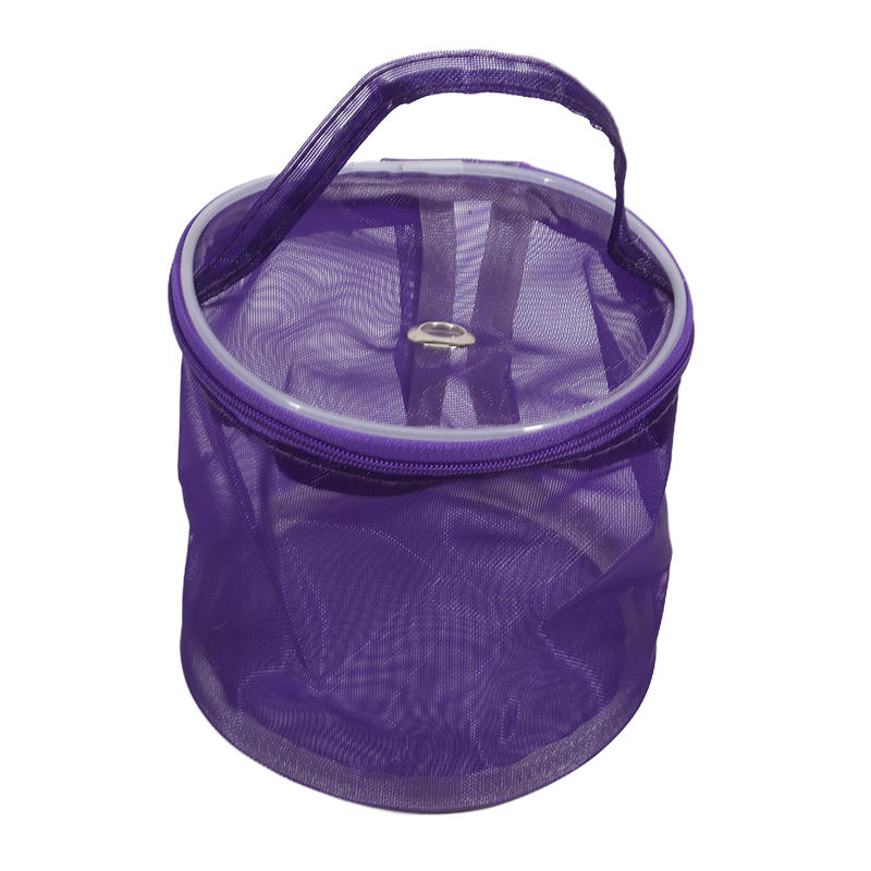 

Colorful Yarn Storage Mesh Bag Mesh Weaving Round Bags Wool Storage Bag Yarn Crochet Organizer Knitting Baskets DIY Accessories S фиолетовый