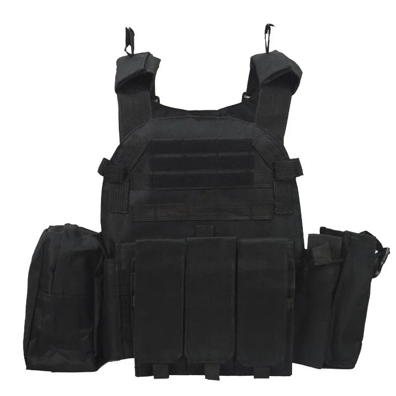 6094 Military Combat Army Wargame VestNylon Pouch Molle Gear Tactical Vest Body Armor Hunting Plate Carrier Airsoft Accessories