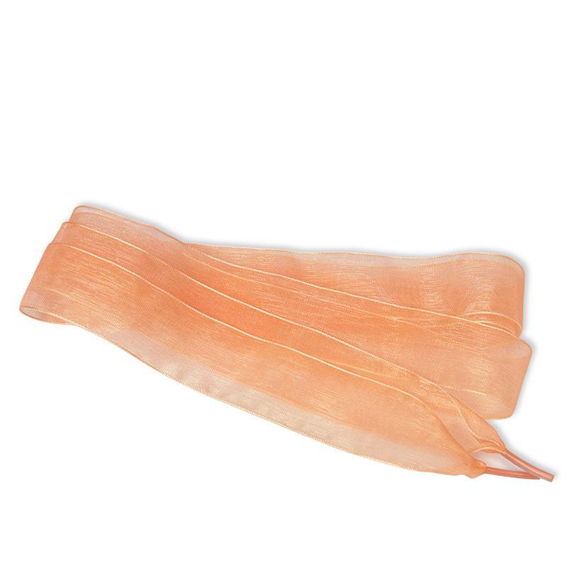 2.5CM Width Tulle Webbing Snow Shoelace Flat Silk Shoe laces Fit Sneakers Ballet Lace Chiffon Yarn Shoelaces Shoes Accessories