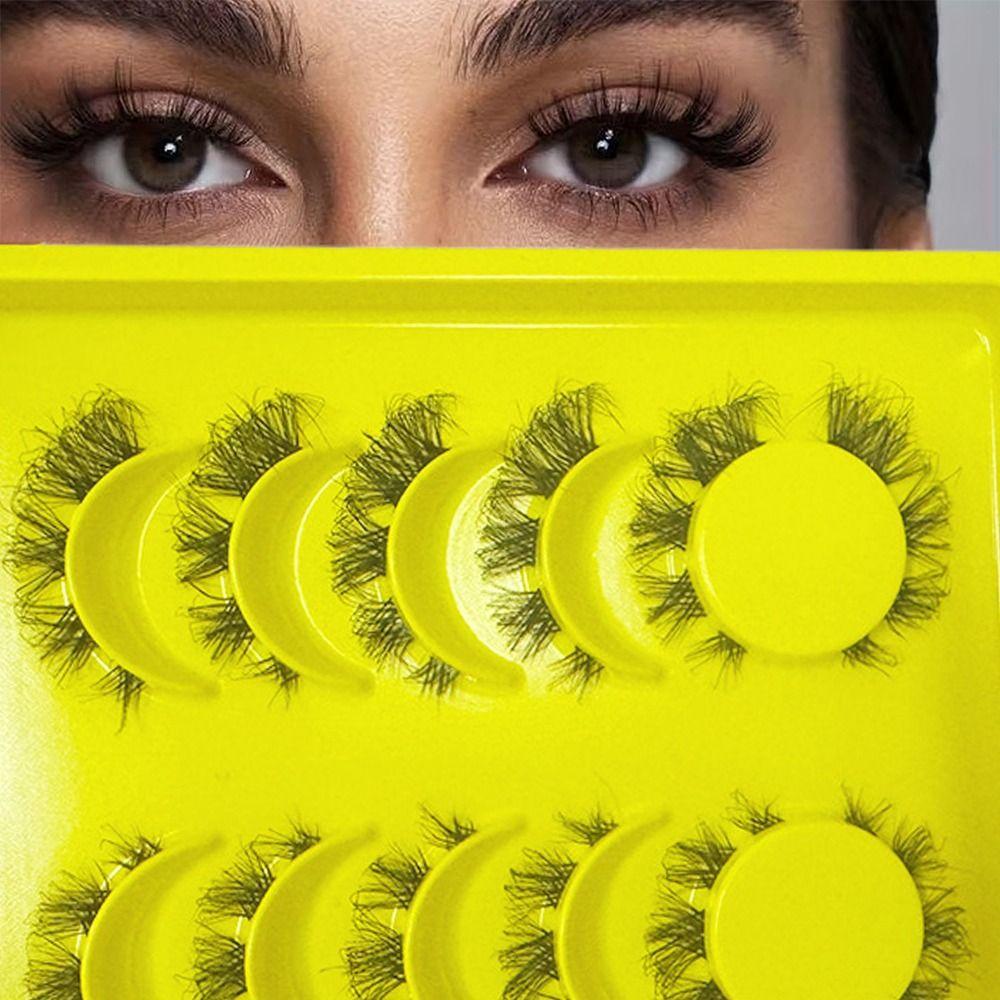 

6 Pairs Natural Wispy False Eyelashes 3D Mink Eye Lashes New Fake Eyelashes For Women Makeup