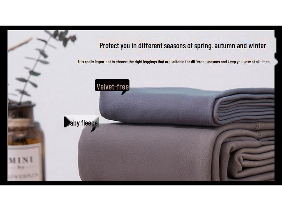 Herbst-Winter Overknee Spitze Silikon Rutschfest Damen Plus Samt Oberschenkelstrümpfe - Falscher Transparenz-Look