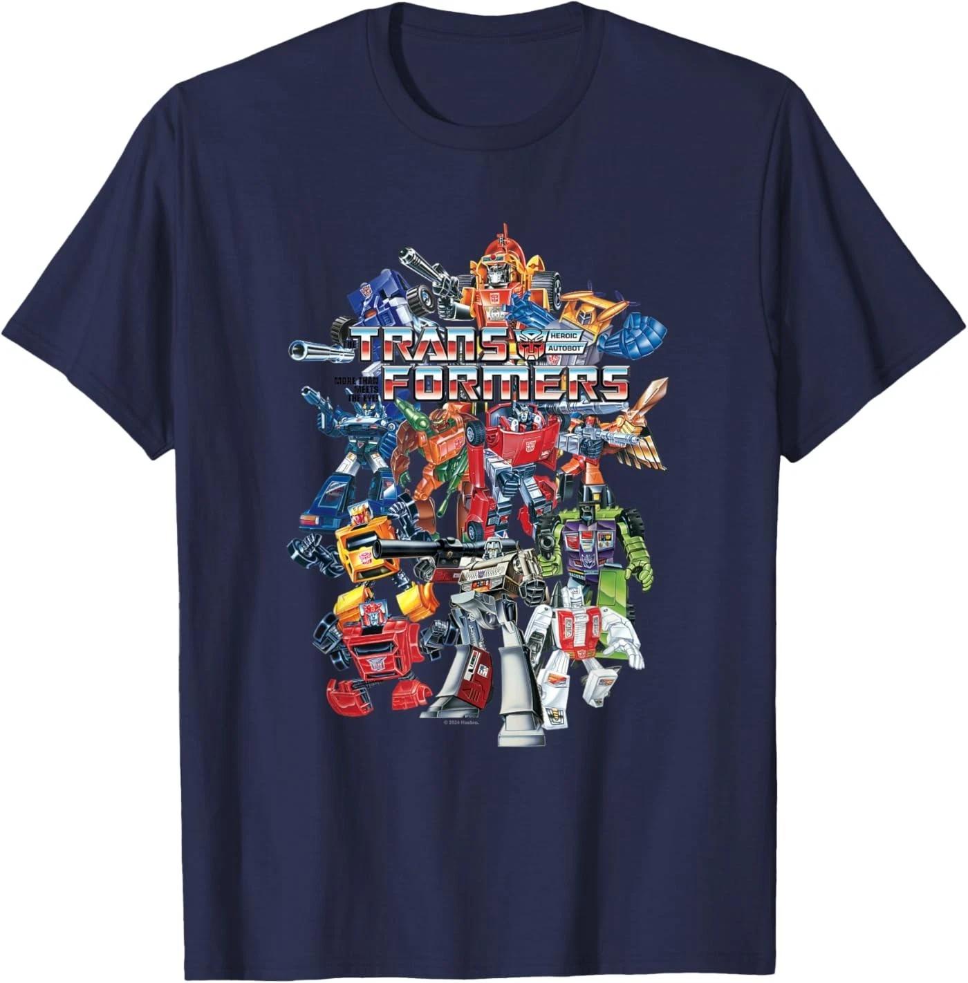 Transformers Vintage Retro Color Group Autobots Poster Unisex T-Shirt M