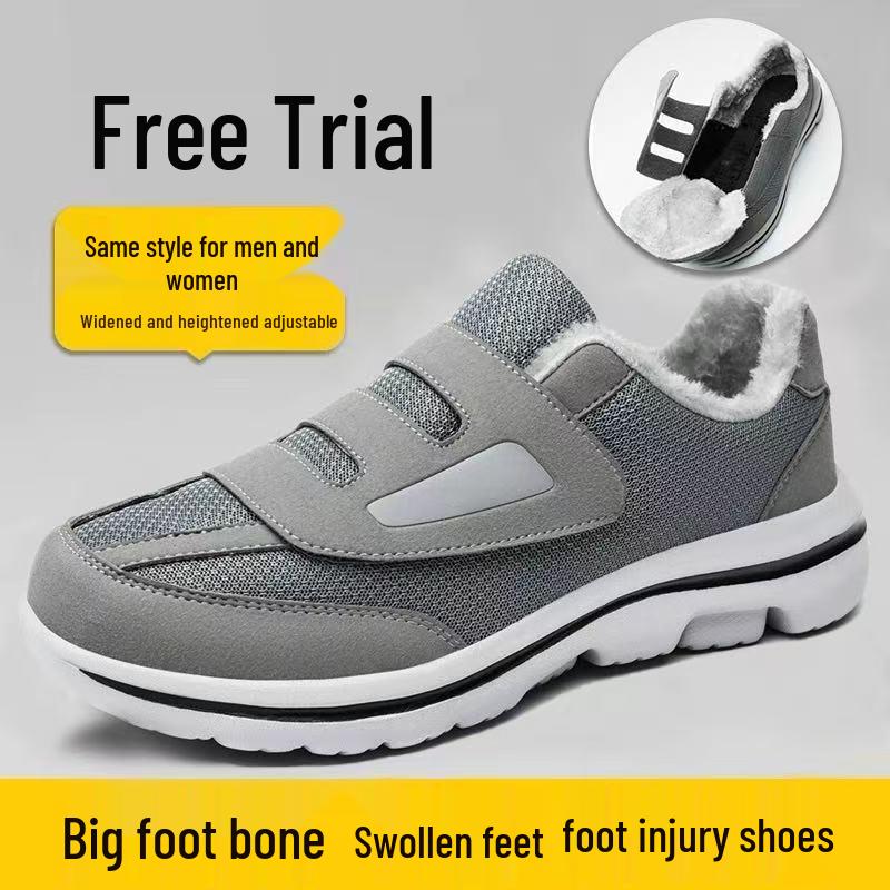 Winter Warm Bunion & Diabetic Shoes for Swollen Feet – Unisex, Extra Wide, Plus Size, Post-Op & Elderly Friendly