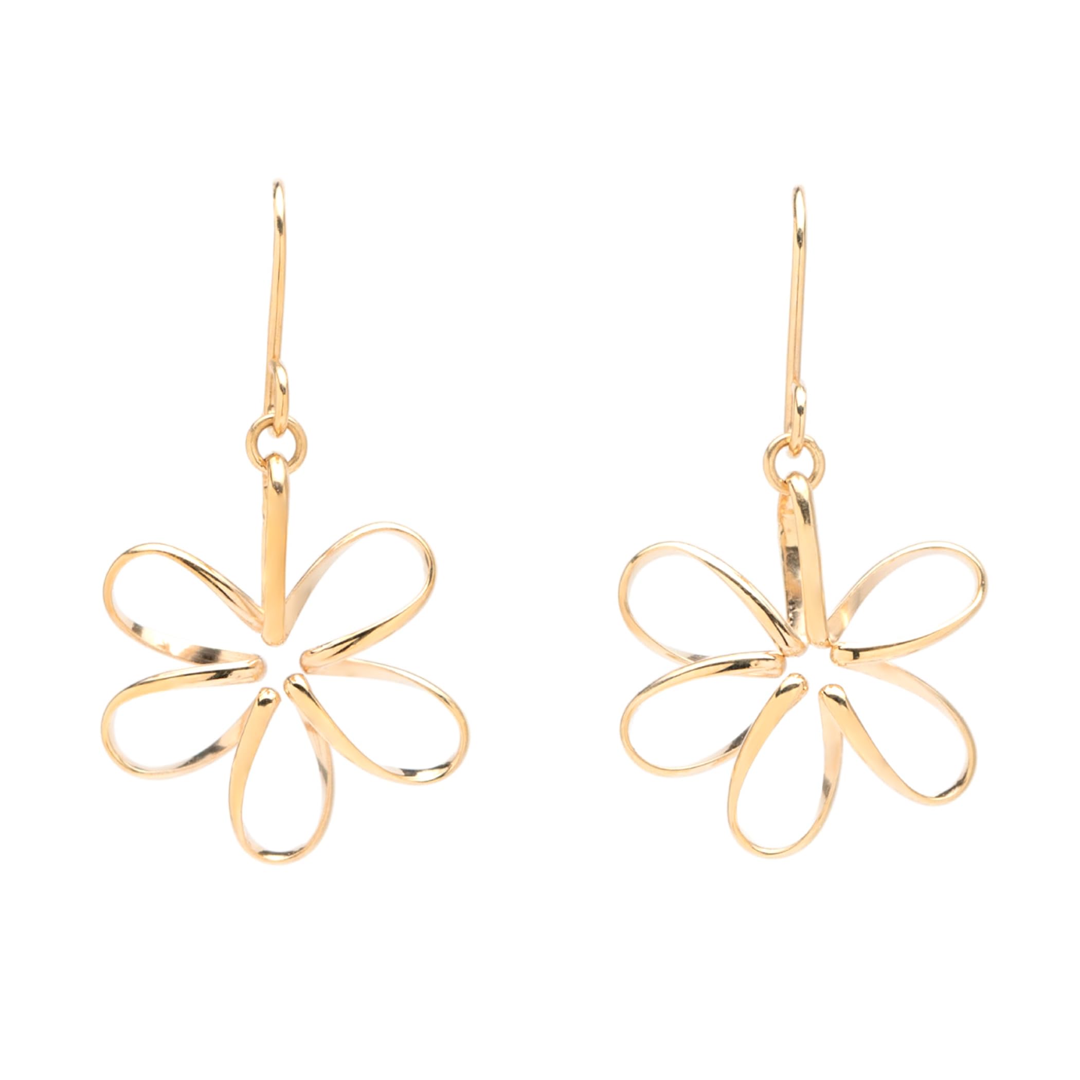 

ESTELLE [Official] Women s Hook Earrings in 10K Yellow Gold with Flower Motif (Product Code: 0202-3505-0019-0000)