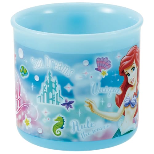 Skater Lunch Box Plastic Cup, 200ml, for Kids, Antibacterial, Dishwasher Safe, Made In Japan, Disney Ariel, 24 KE5AAG