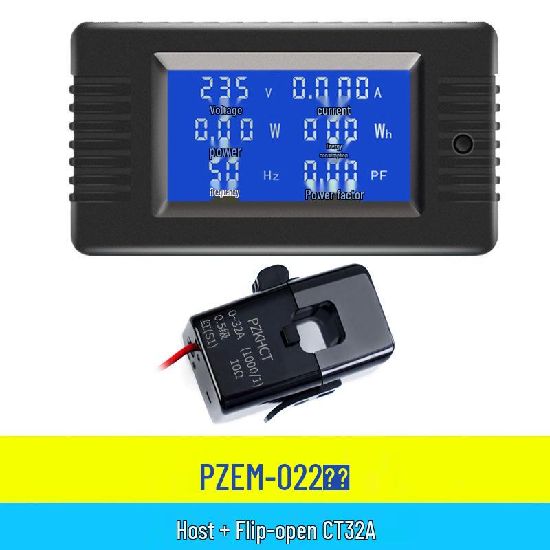 Peacefair AC Digital Power Tester: Multifunction Voltage, Current, Power, Frequency, and Energy Meter.