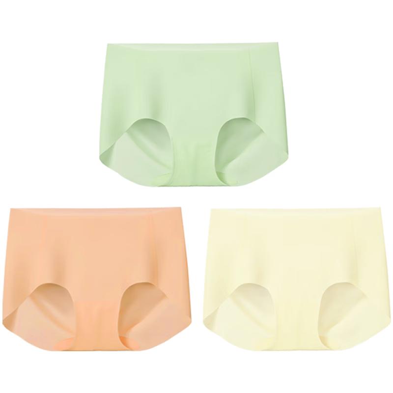 Ubras Women's Seamless High-Elastic 7A Antibacterial Boxer Briefs (3-Pack)