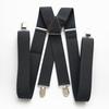 Fashion Suspender Adjustable Elastic X Back Clips On Pants Braces for Men and Women