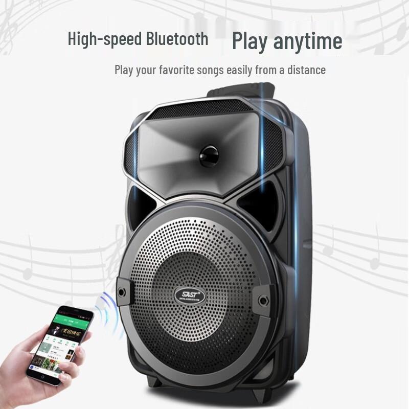 SAST A57 8-inch Portable Bluetooth Karaoke Speaker