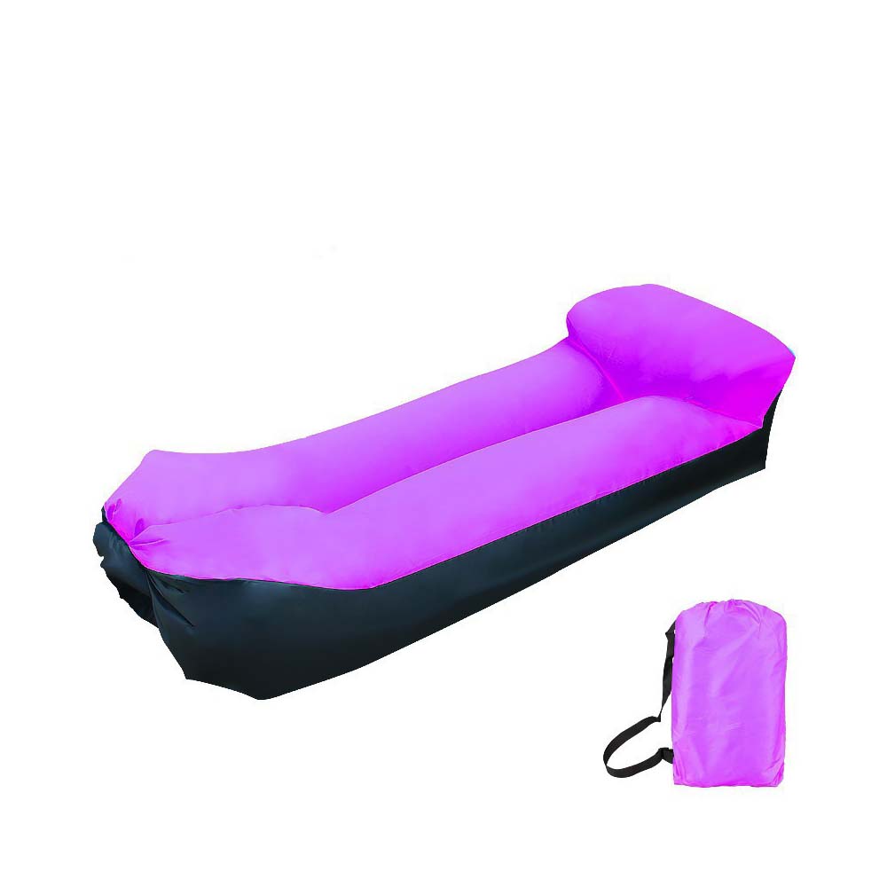 Tragbarer aufblasbarer Liegestuhl mit Kissen Wasserdichtes Sofa für Camping Strand & Festivals Einfache Montage mit Tasche 240*70cm