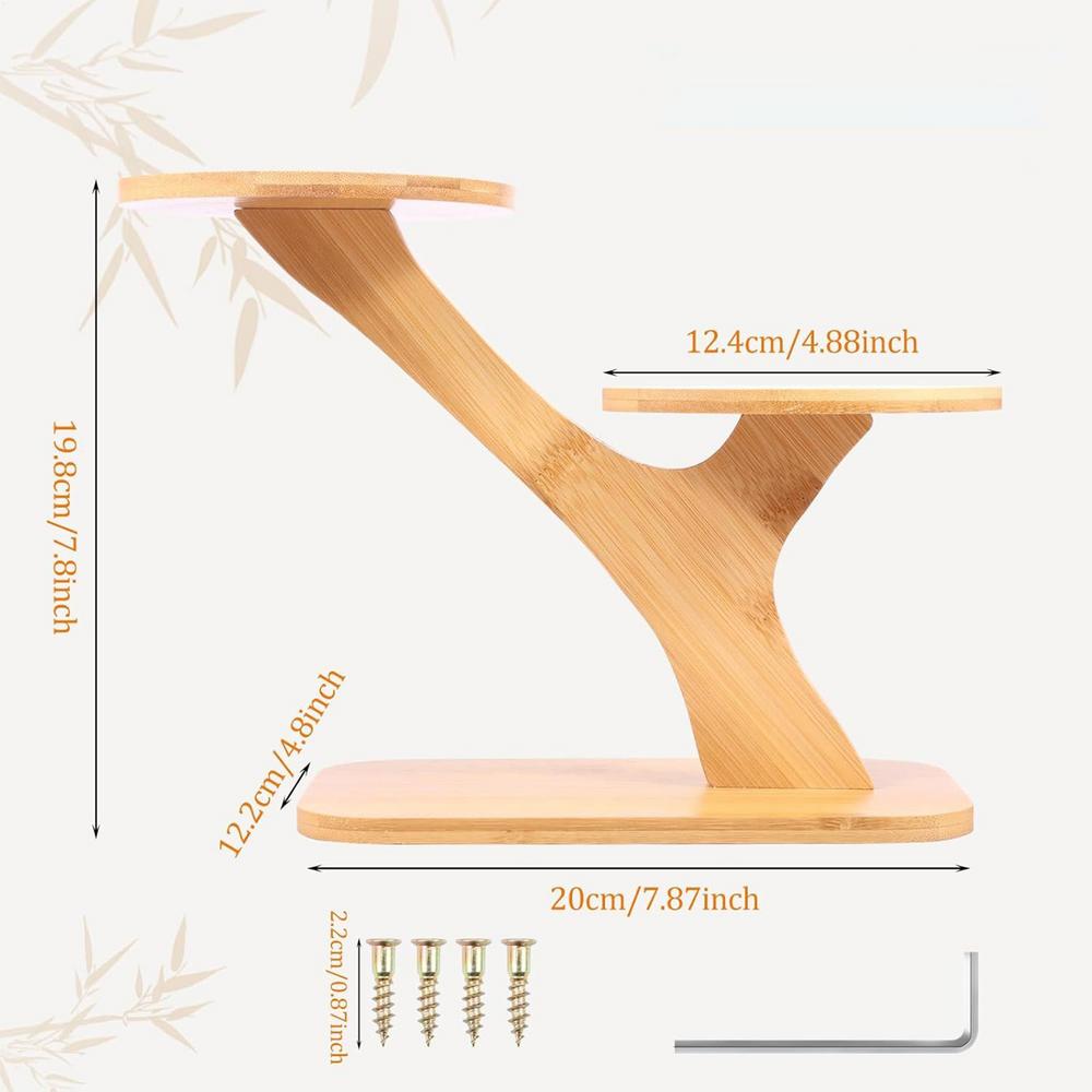 Small Plant Stand Wooden Multi-Tier Storage Display Aesthetic Plant Holders Indoor Stand for Home Decor Living Room Bedroom