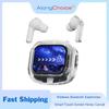 Smart Touch Screen Wireless Earphones Low Latency HiFi Stereo Music Headset Digital Display Noise Cancel Headphone With Microphone