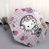 1pc Hello Kitty Roundel Umbrella with Plastic Handle,Suitable for All Seasons Home Travel Outdoor UmbrellaSanlio353