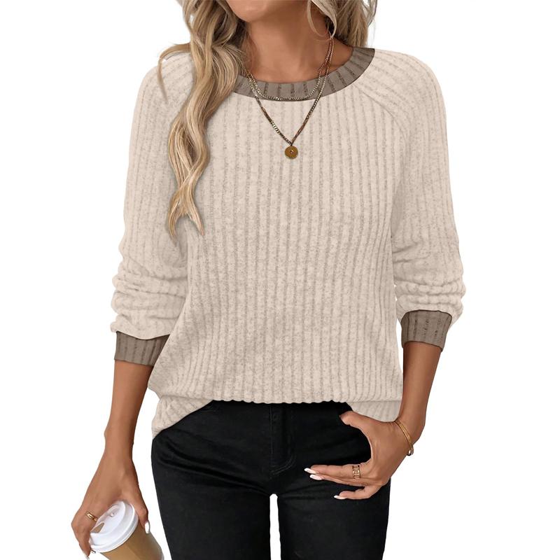 

Женская футболка с круглым вырезом и длинными рукавами, в стиле пэчворк, на осень-зиму 2XL абрикосовый