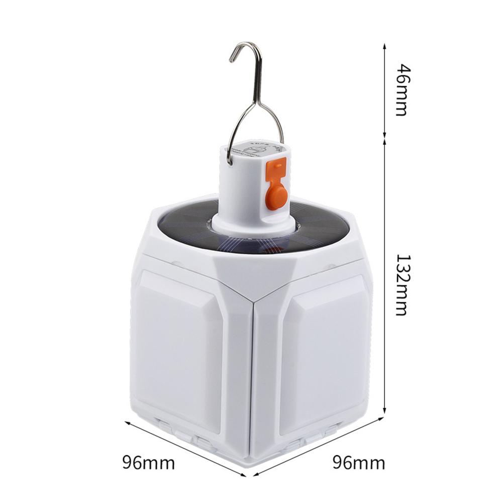 Solar Foldable Night Lights with Hanging Hook for Outdoor Camping Fishing Hiking