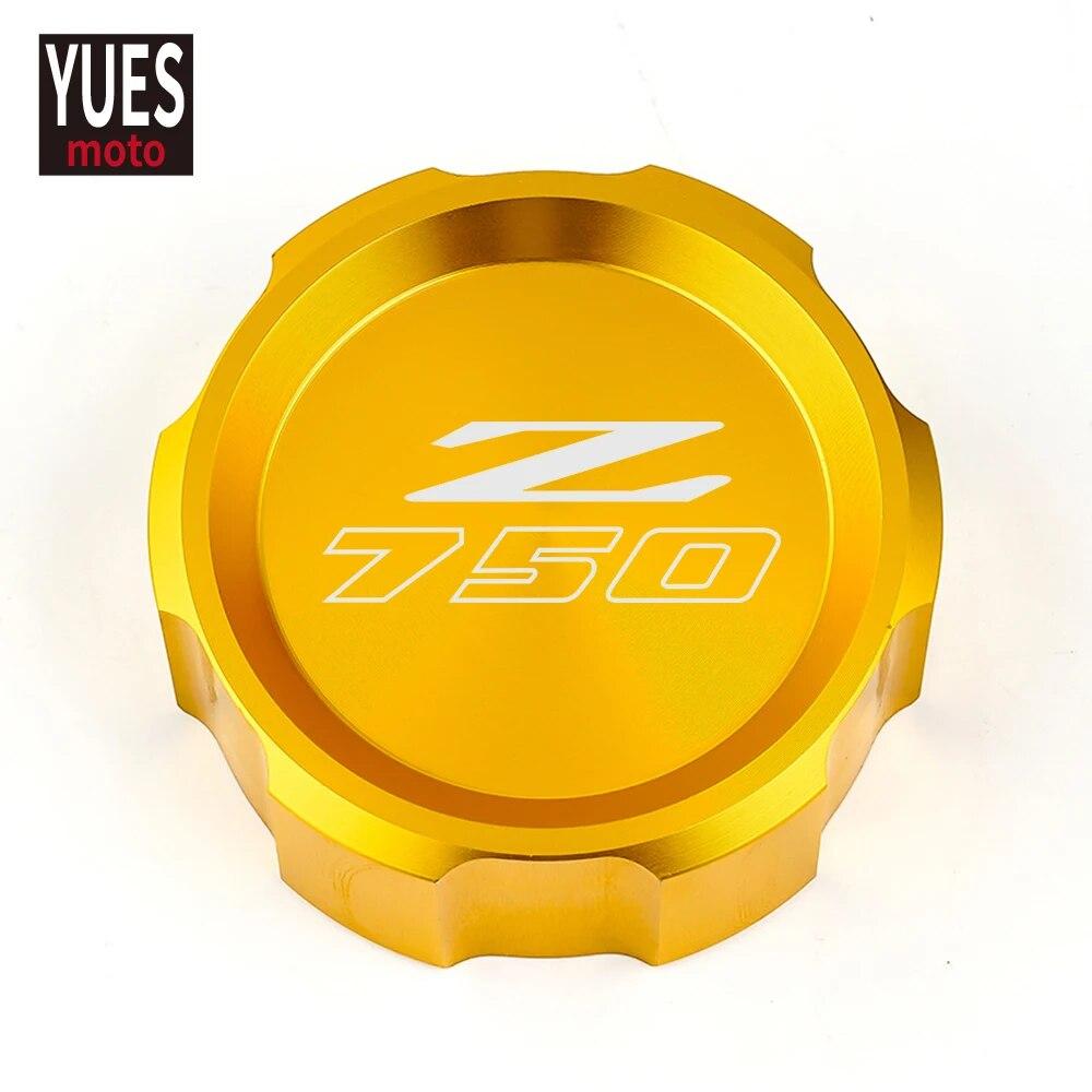 Moto Accessories CNC Rear Brake Fluid Cylinder Master Reservoir Cover Cap For KAWASAKI Z750 Z 750 2007 2008 2009 2010 2011 2012