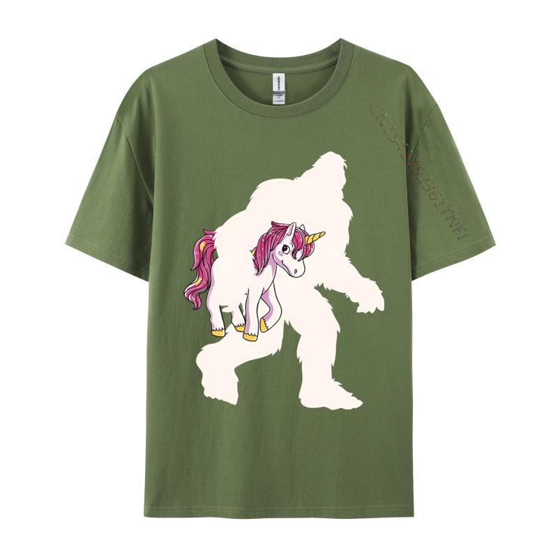 Bigfoot Unicorn Sasquatch Unicorn T-shirts Printed Regular T-shirt New Design Tee Tops Fast shipping