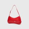 Retro baguette bag women's new fashion shoulder bag niche high-end underarm bag red wedding bag