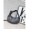 Handwoven Horn-Shaped Crossbody Bag Women Soft PU Woven Shoulder Small Daily Use Tote In 16 Colors