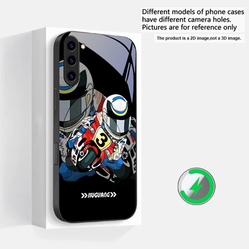 

Street motorcycle map Suitable For Samsung Galaxy S25 Ultra S20 FE S21 S22+ S23 Plus S24 S26 Edge magnetism Glass Phone Casee Galaxy S25 Ultra