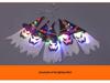 Halloween LED Hexe & Geist Hut Lichterkette - Festival Party Dekorations Requisiten