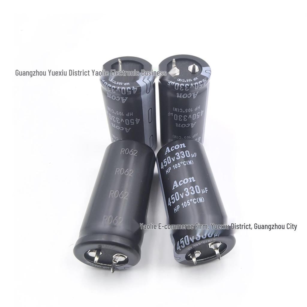ACON 450V 330uF 25x50mm High Voltage Electrolytic Capacitor