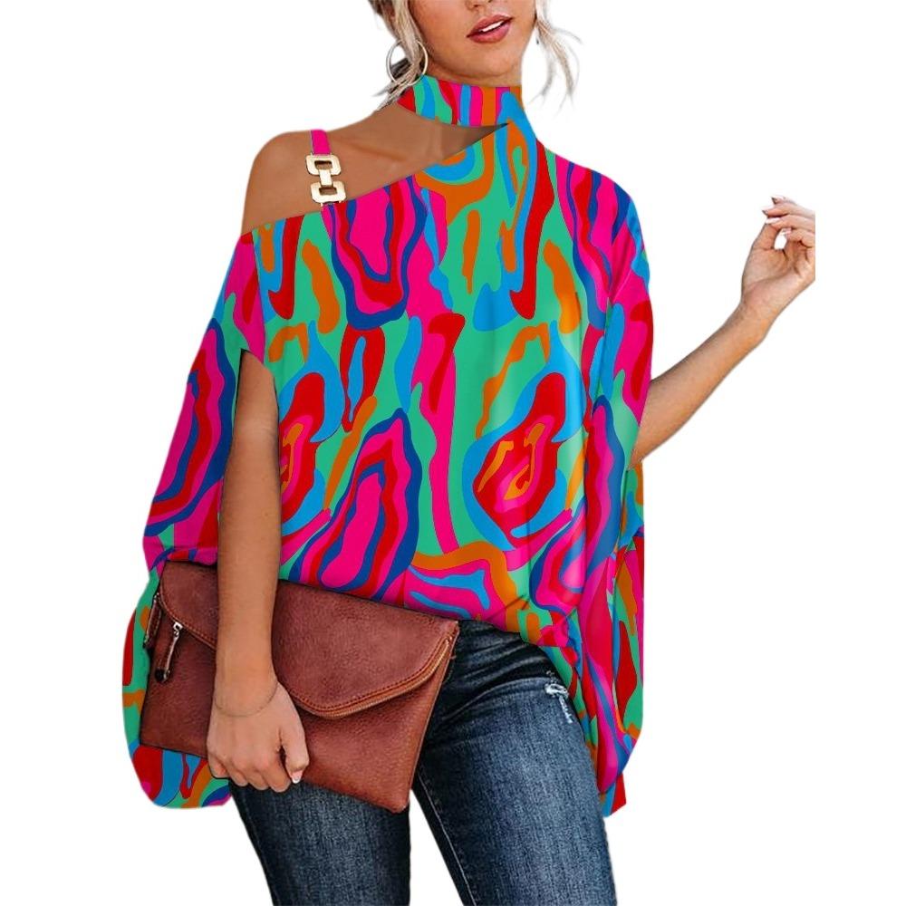 

GMXIA Женские модные повседневные летние блузки и рубашки с короткими рукавами XXL