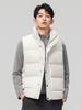 Men's High-End Fashion Lightweight Sleeveless Down Vest with Stand-Up Collar