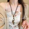 Women's Ethnic Zen Feather Necklace - Bohemian Layered Choker for Autumn/Winter