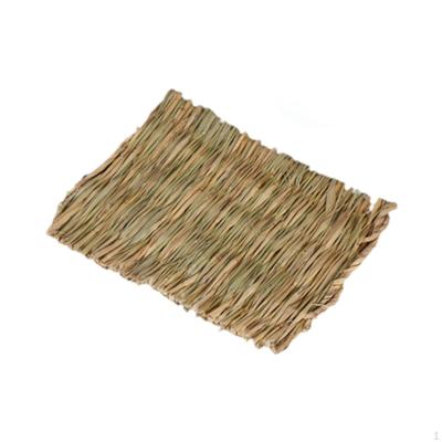 10 Pieces Grass Woven Bed Hamster Mat Small Animal Rabbit for Hedgehog