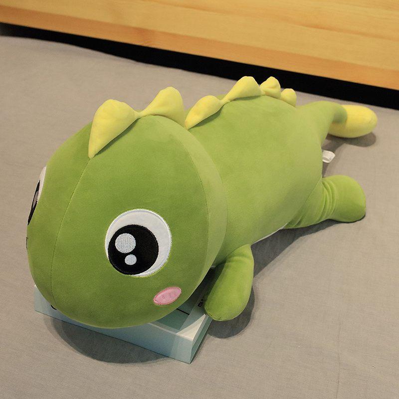 New Huggable Big Long Cute Dinosaur Plush Toy Soft Cartoon Animal Crocodile Stuffed Doll Boyfriend Pillow Girls Birthday Gift