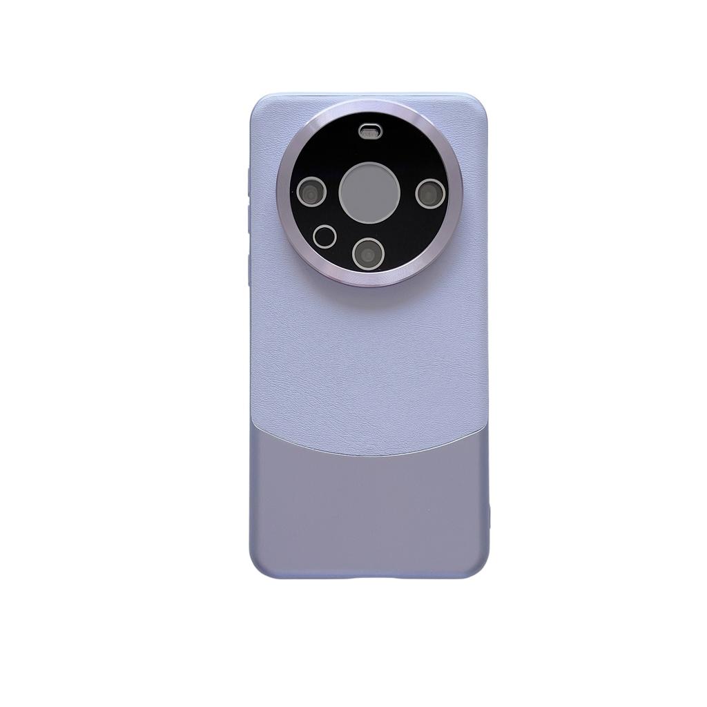 Applicable To Huawei Mate80ProMax Dual-pigment Leather Splicing Mobile Phone Case Mate60 All-inclusive Lens Film Protective Case