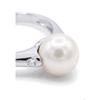 Ring - Pearls & Colors - 8-9 Mm Round - White Pearl - White Gold 375/1000 - AAA+ Quality - Diamond - Woman