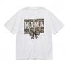 Women's Fashion Soft Breathable Classic T-Shirt Mens Womens Tees Top Mama Camo Bow 100% Cotton Tee
