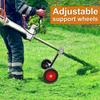 Lawn Mower Support Frame Adjustable T-shaped Lawn Mower Auxiliary Wheels Labor-saving Portable Walk Behind
