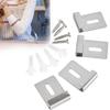 Stainless Steel Mirror Clips stand Hooks Wall Mounting Hanger Mirror Holder Clips for Wall Mounting Frameless Mirror