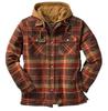 Men's Autumn/Winter Plaid Hooded Cotton Jacket 