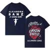 Donna Uomo Cantante Alejandro Sanz Moda Stampata Maglietta Manica Corta Unisex Hip Hop Punk Casual Abbigliamento Y2K Regalo per Fan