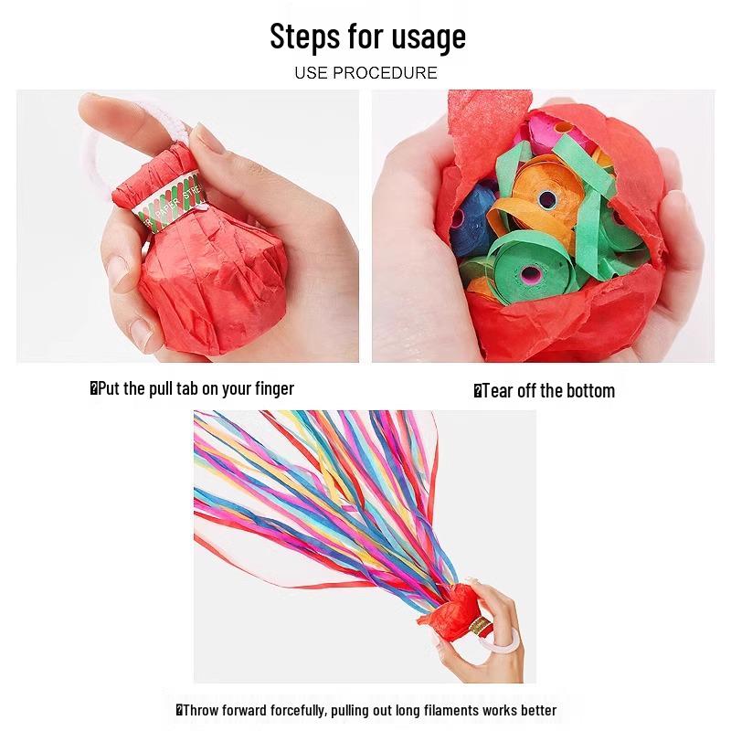 Ručně házené konfety s mašličkami pro svatby a narozeniny