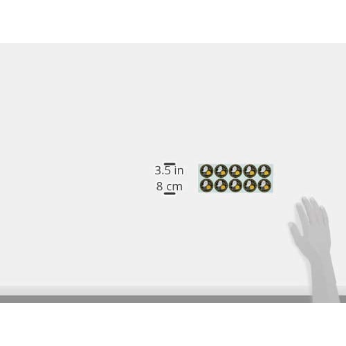 Cotta Halloween K&G Stickers, Orange, Black, and White, 4cm Diameter, 64016, Pack of 100