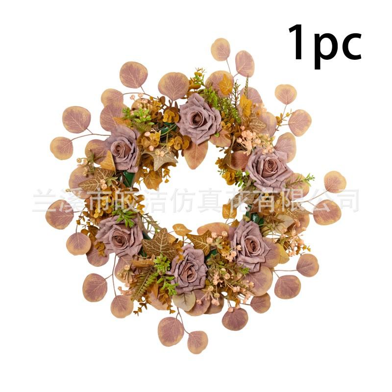 Harvest Wreath 45cm PVC Decorative Door Hanging Halloween Christmas Home Garden Party Decoration