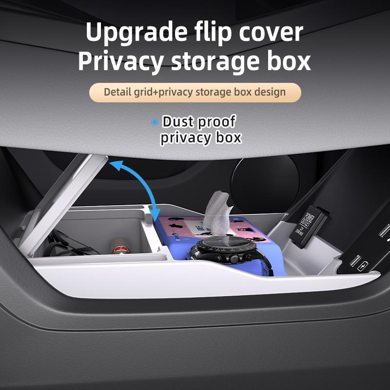 For HONDA S7 2025 Storage Box Center Armrest Hidden Box Cup Holder Organizer Interior Accessories