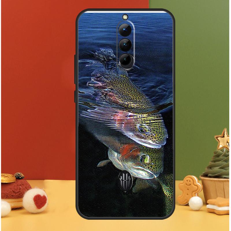 Vintage Trout Fishing Case For ZTE Nubia Red Magic 9 Pro Plus RedMagic 8 8S Pro Plus 6 7 6S 7S Pro 5G 5S 6R Cover