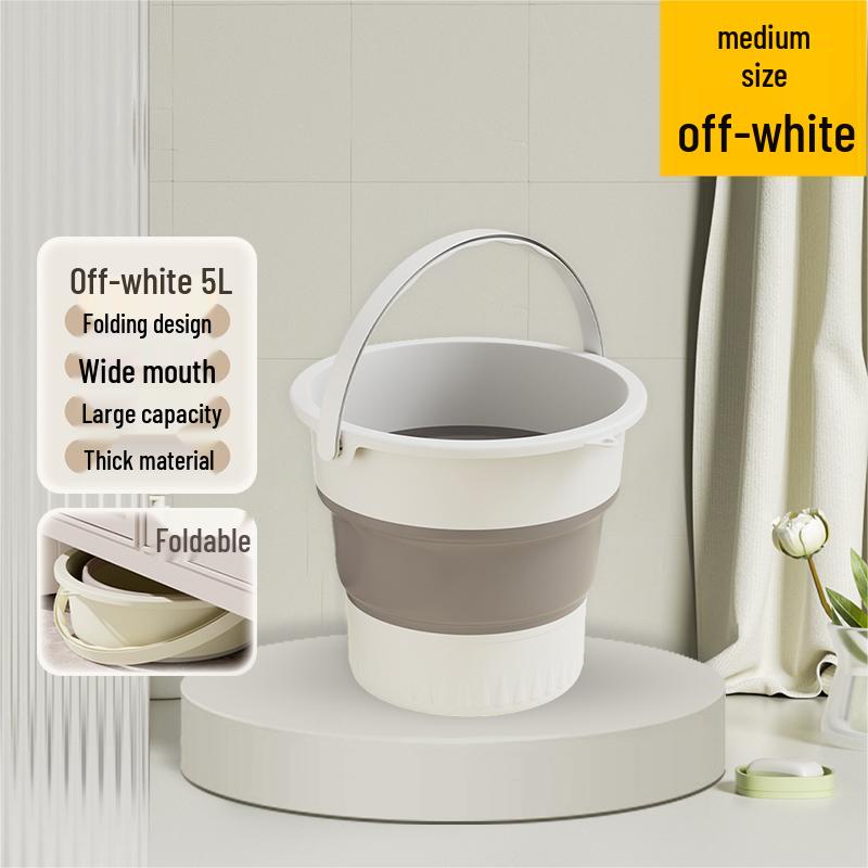 Portable Outdoor Folding Wash Bucket - Ideal for Fishing, Car, Travel, & Household Use